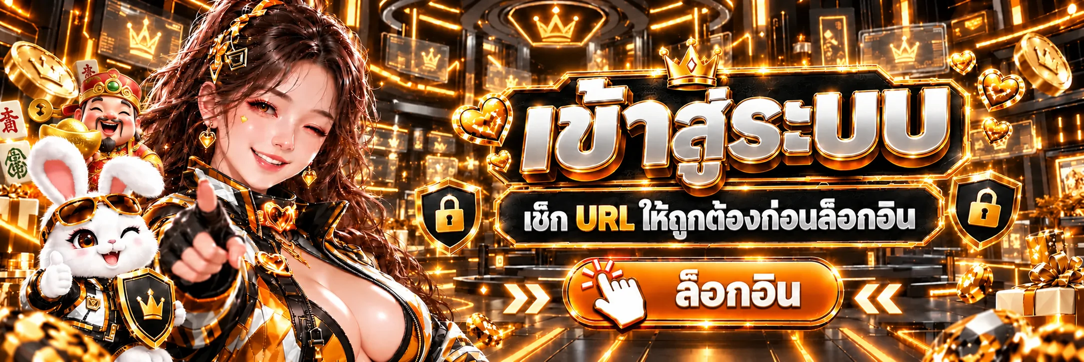 เทพทรัพย์ ทางเข้า พร้อมคำเตือนให้ตรวจ URL ก่อนล็อกอิน